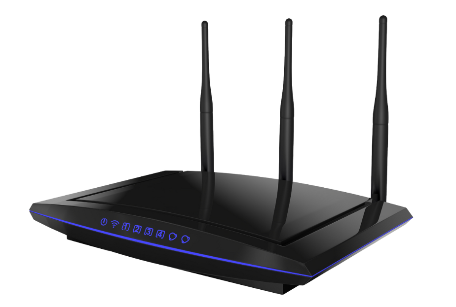 Photo of a wireless router