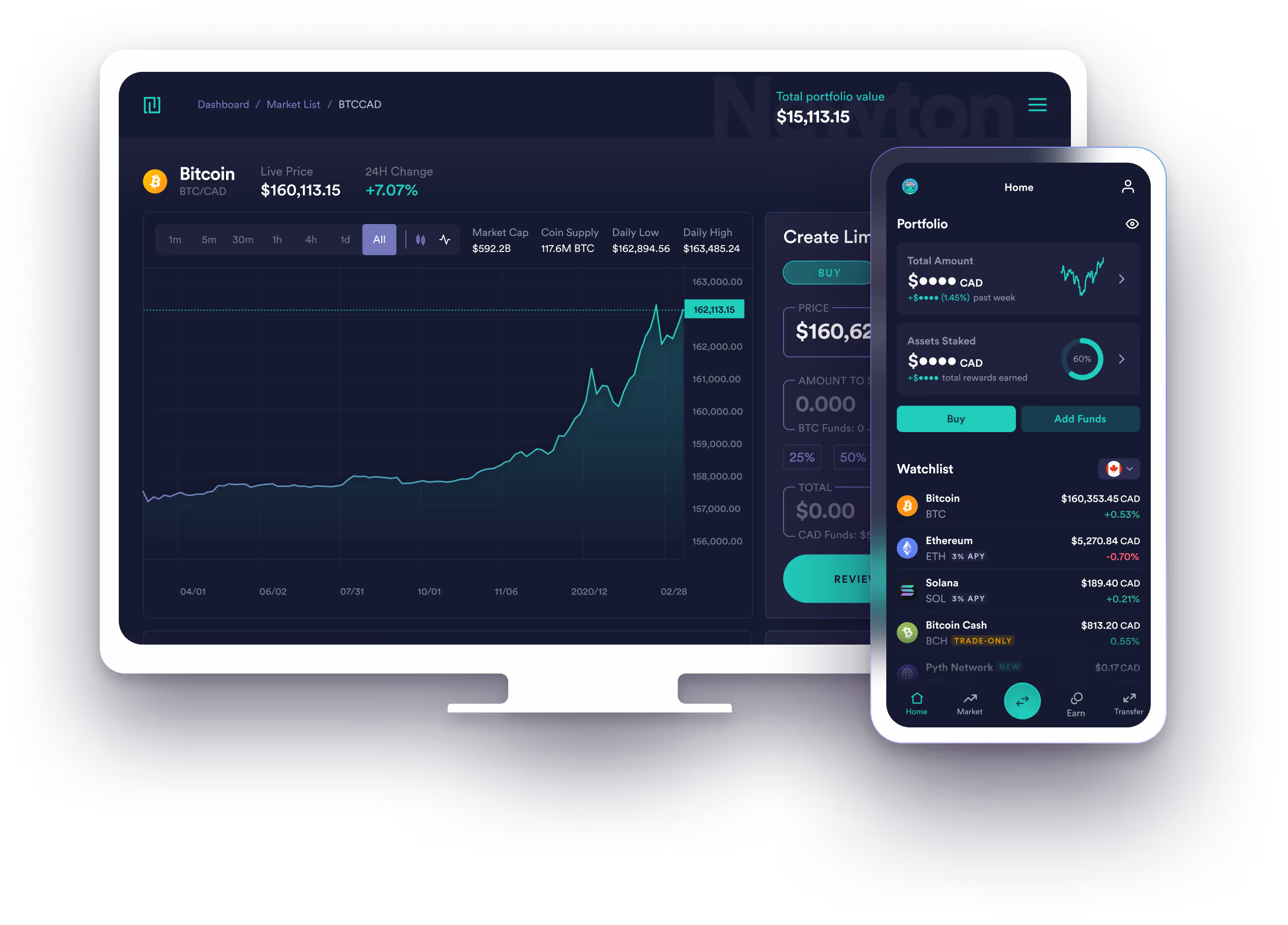 Newton UI on web and iOS
