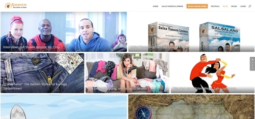 Screenshot Blog Salsaland