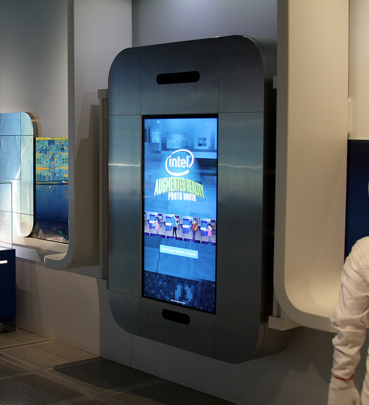 Intel Augmented Reality Photo Booth exhibit