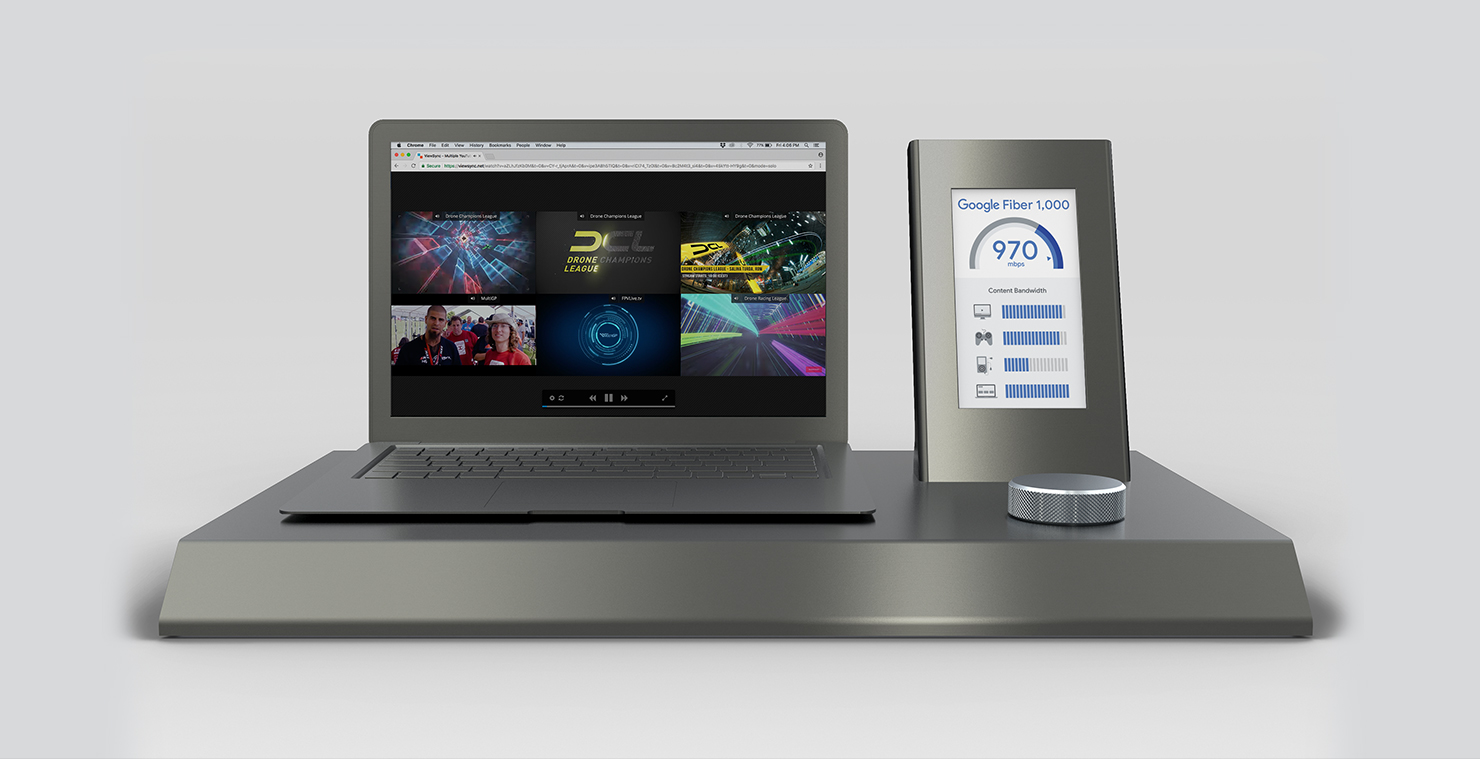 Google fiber retail concept to convey speed