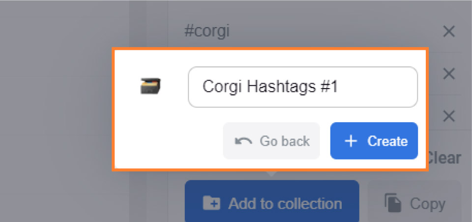 Naming a Hashtag Collection in Flick