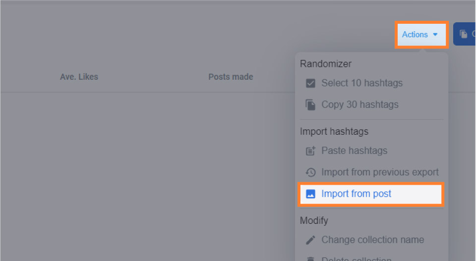 Importing hashtags from a post inside of Flick