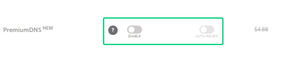 Namecheap PremiumDNS option