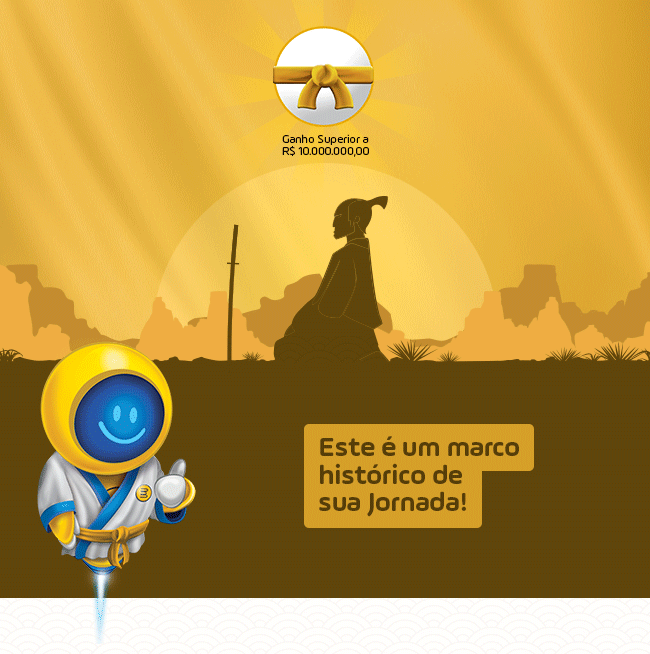 Este é um marco histórico de sua jornada!