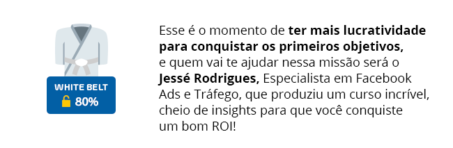 White Belt 80% - Acreditamos que a Academia 360 poderá ser sua aliada para chegar mais além, contribuindo com Conhecimento de qualidade do nosso mercado.