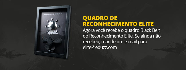 Conquistas Desbloqueadas com o nível Black BELT, você já desbloqueou: