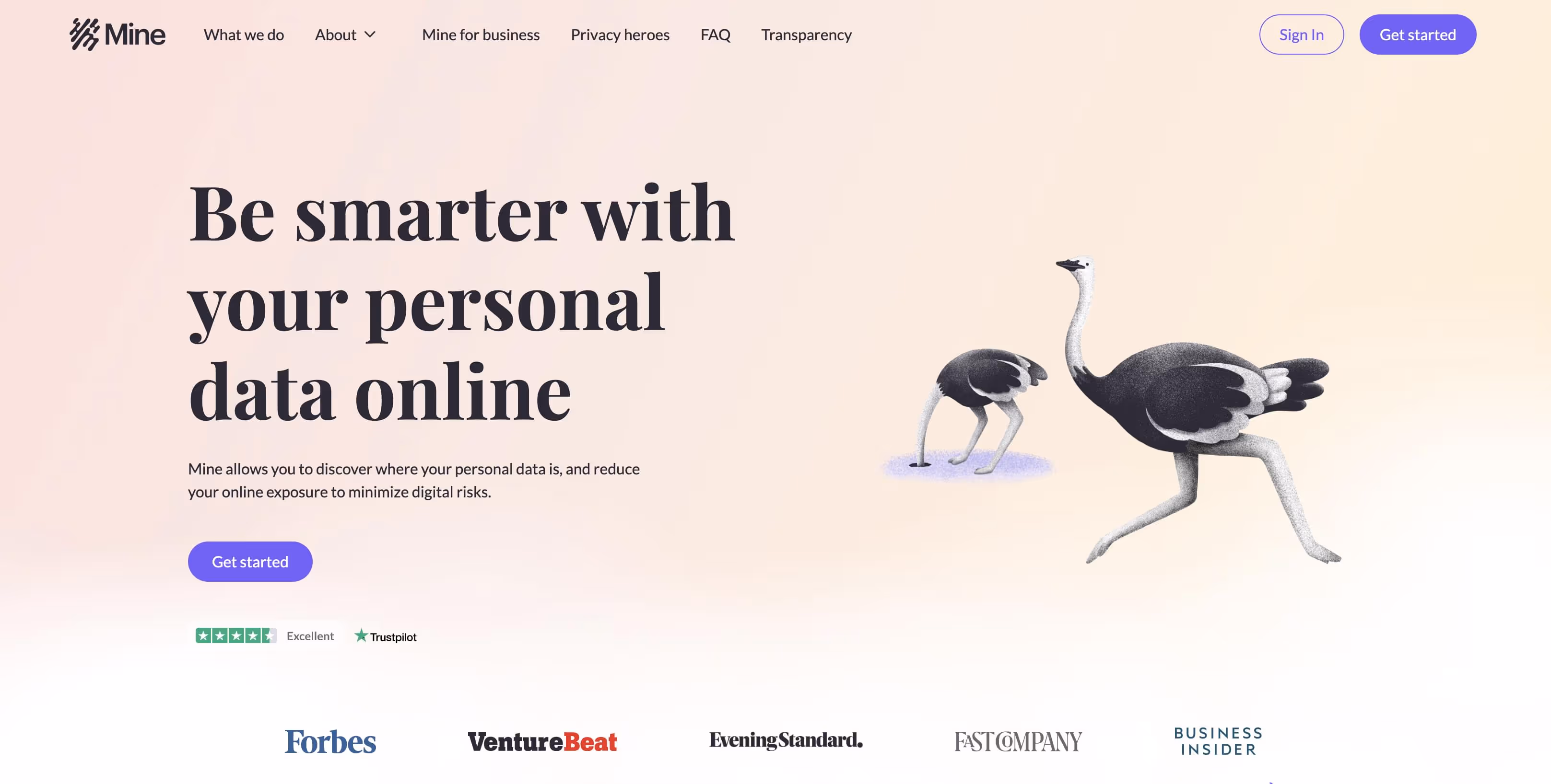 saymine.con custom website build homepage