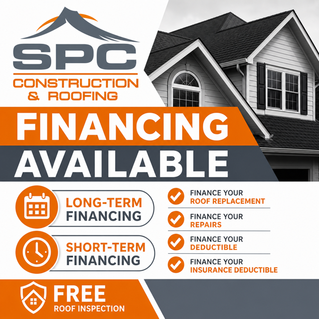 SPCGC Roofing now offers attractive Financing Options