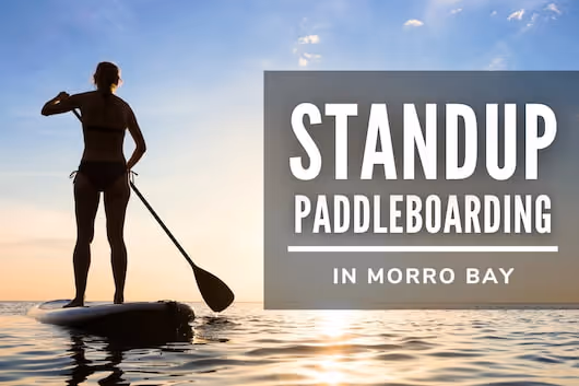 Standup Paddleboarding in Morro Bay - Woman paddleboarding