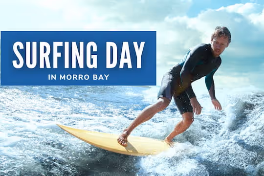 Surfing Day in Morro Bay - Man surfing