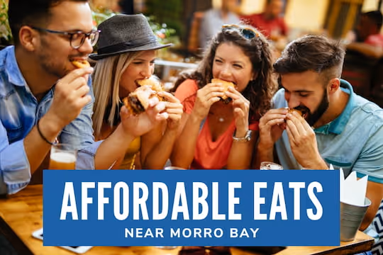 Affordable Food Spots Near Morro Bay - Group of friends eating
