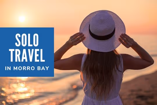 Solo Travel in Morro Bay - Lonely woman in the beach