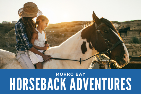 Morro Bay Horseback Adventures - Mother and daughter horse riding