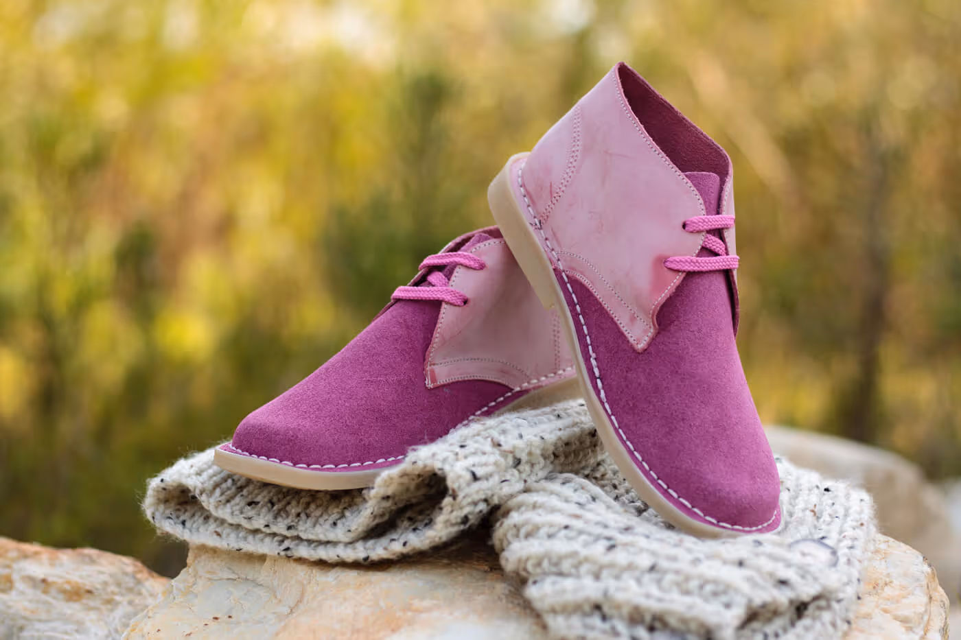 styled shoe photography outdoors