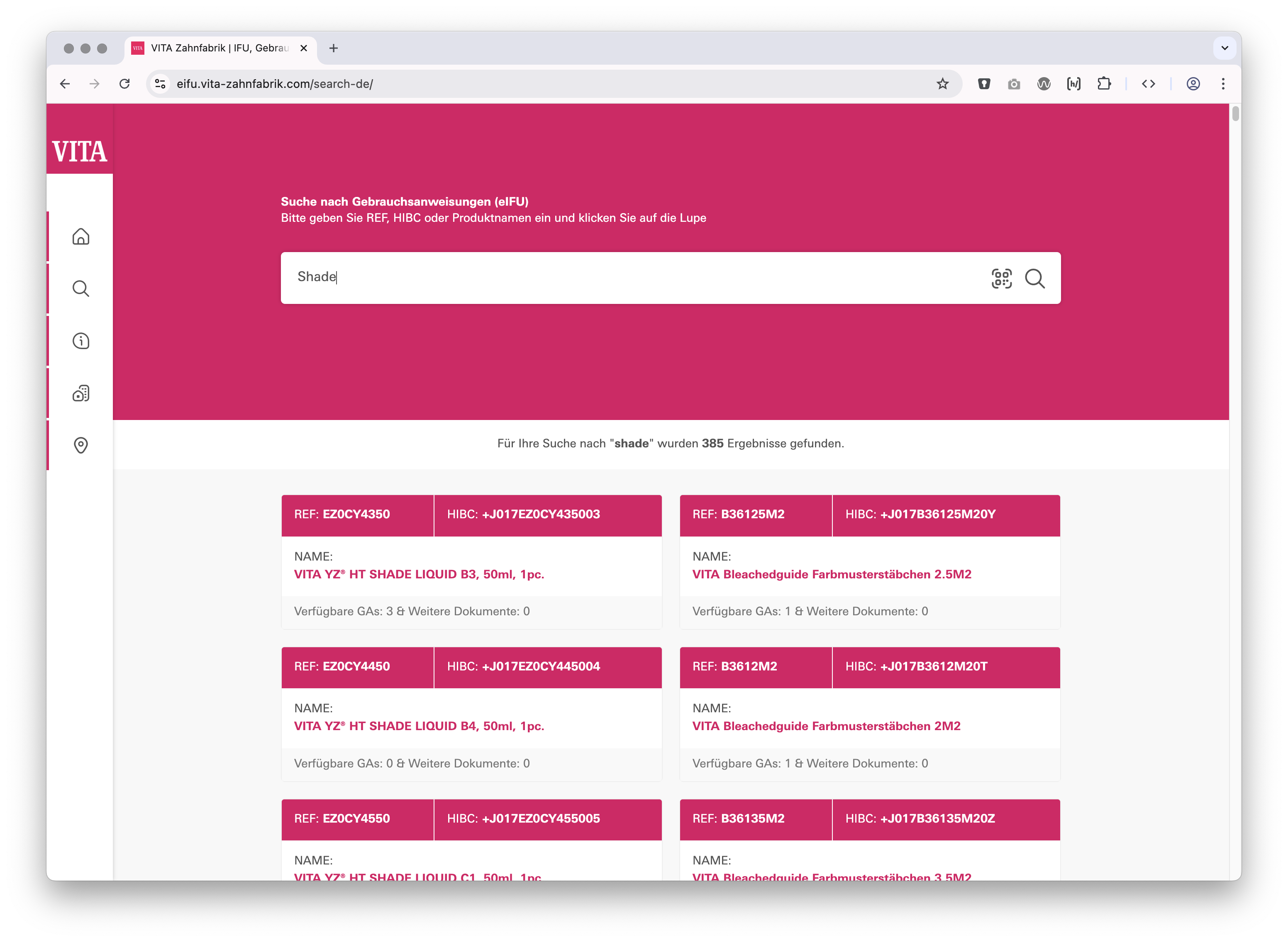 eIFU Vita Zahnfabrik