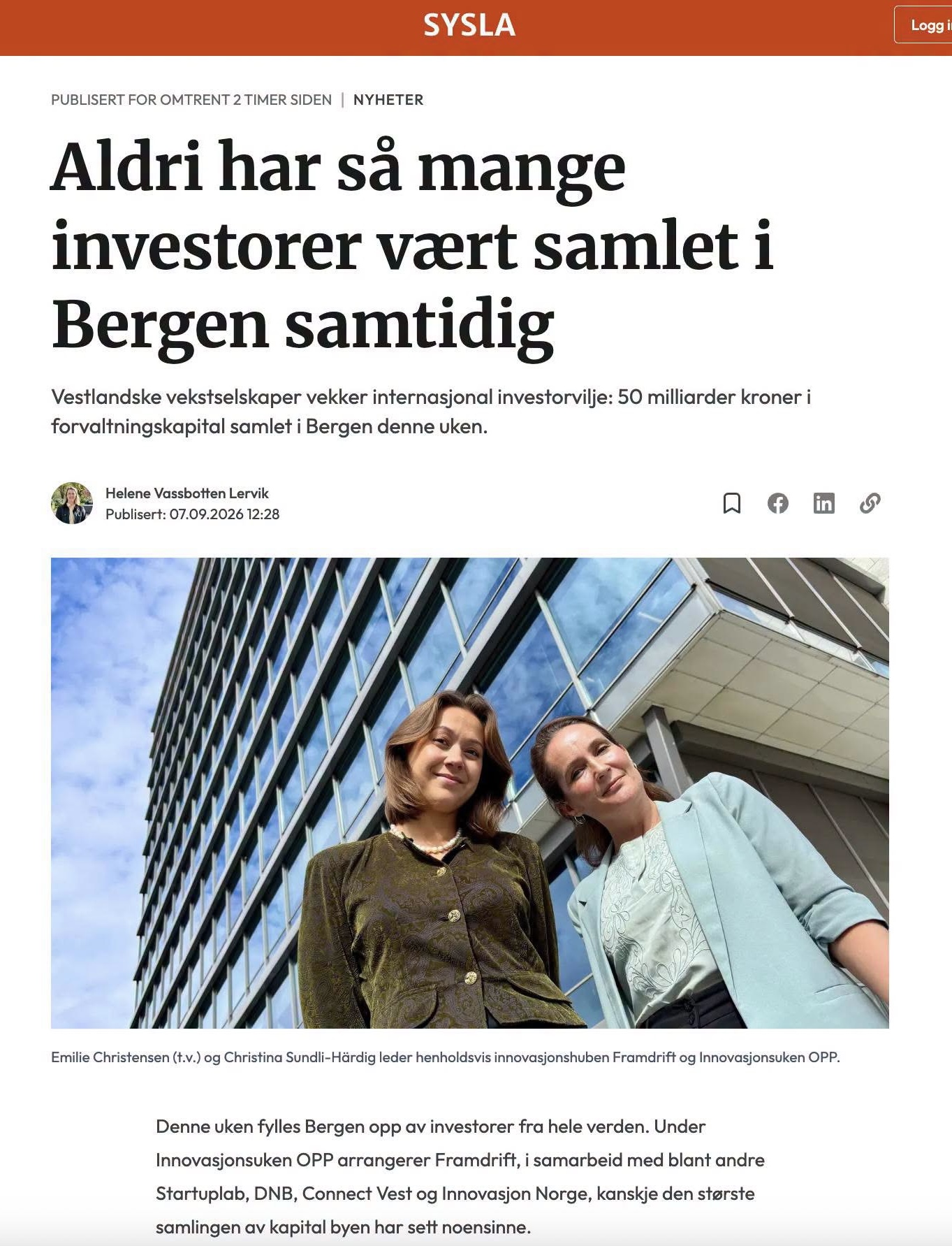 50 milliarder kroner i forvaltningskapital samlet i Bergen