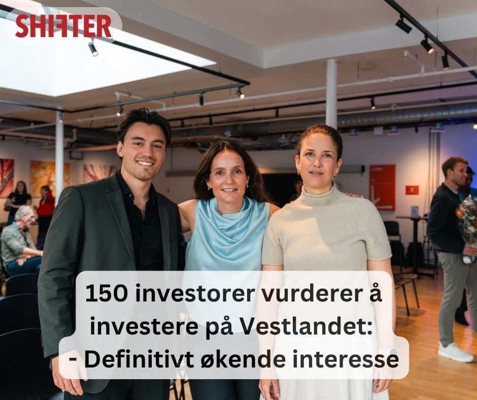 150 investorer vurderer å investere på Vestlandet