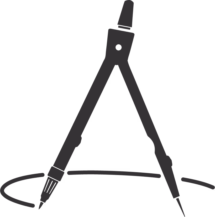 A compass icon to indicate Branding