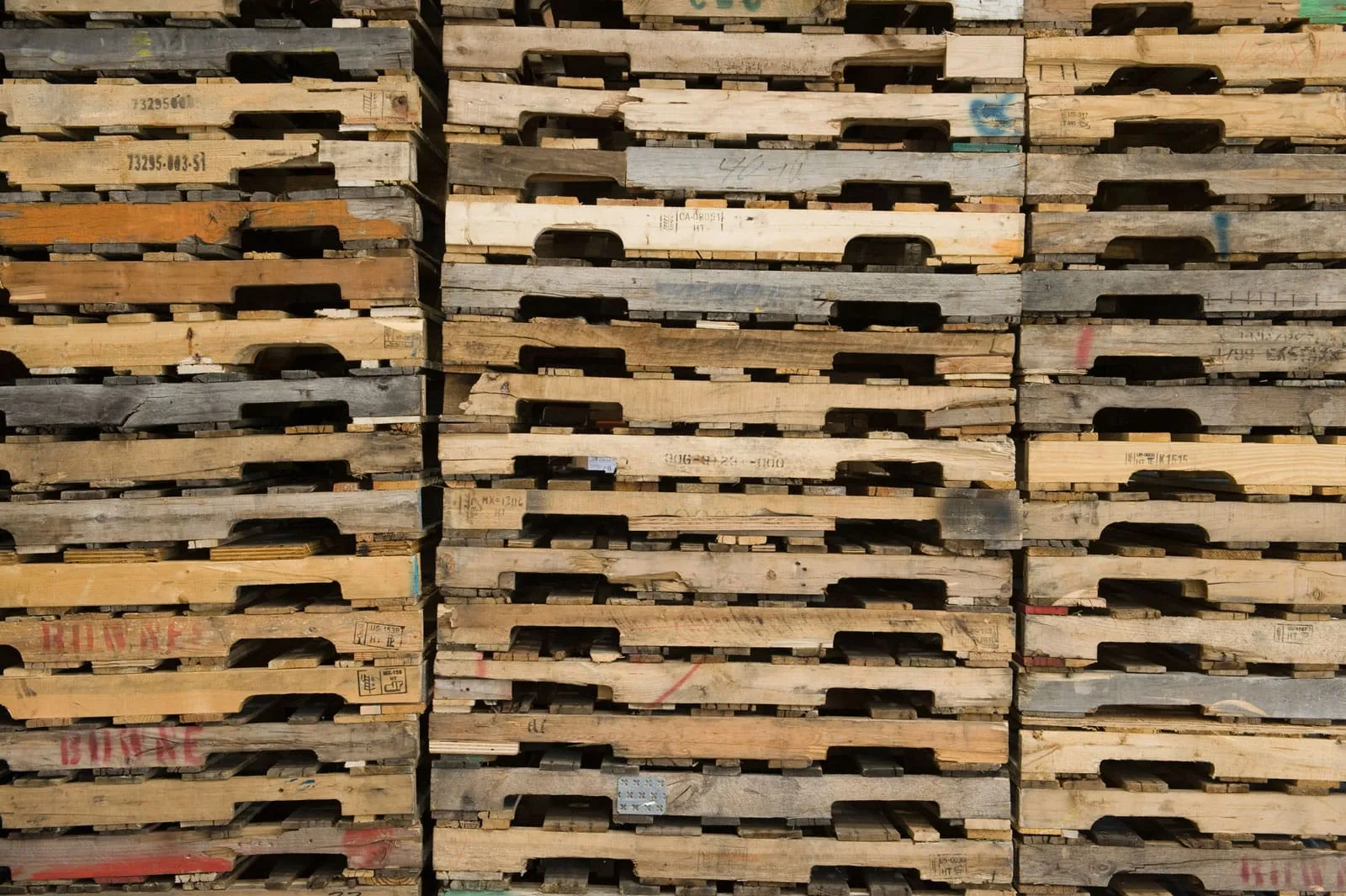 stacked pallets