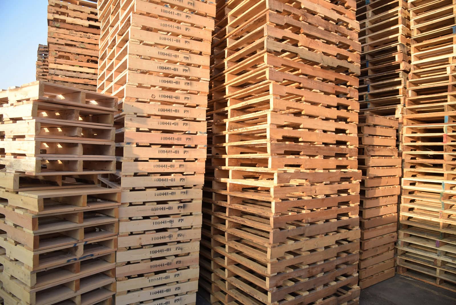 stacked pallets