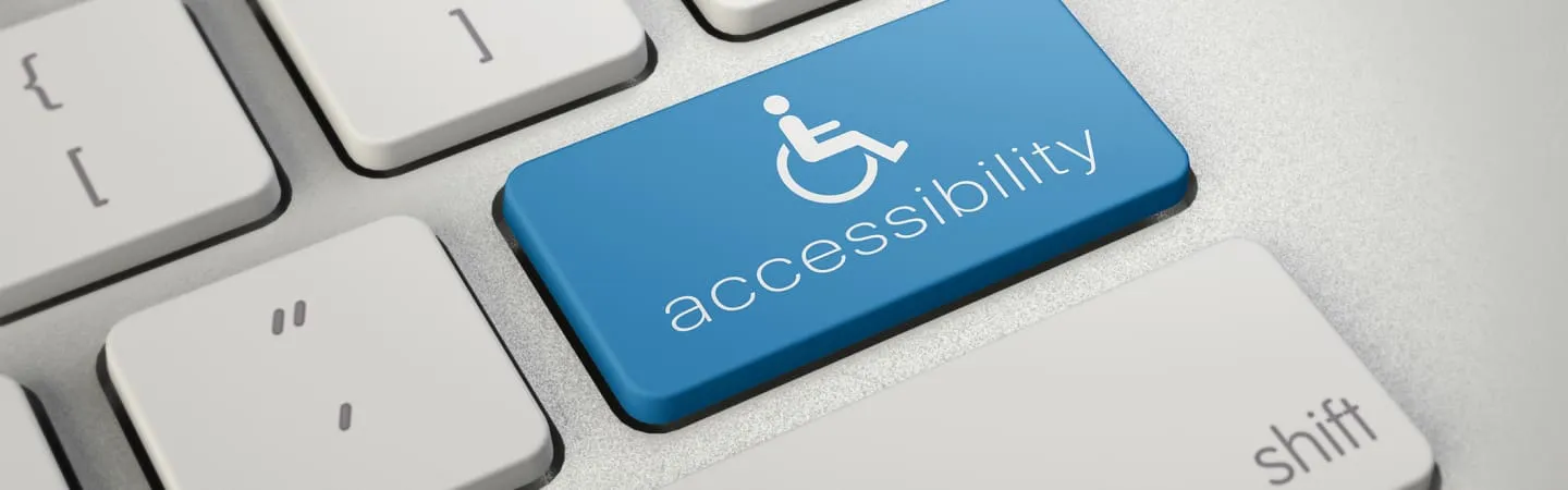 keyboard button that says "accessibility"