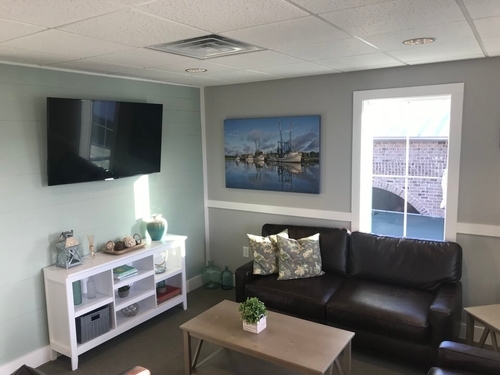 The waiting room at Buckwater Dental Care