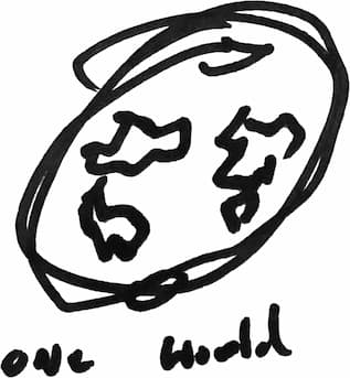 one world doodle