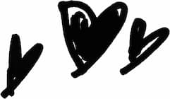hearts doodle
