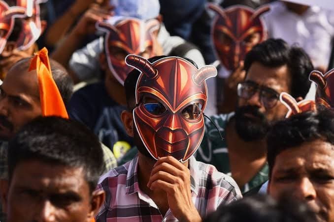 Gen Z protesters in India