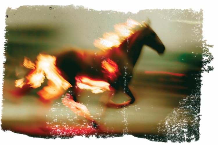 Fire horse mask
