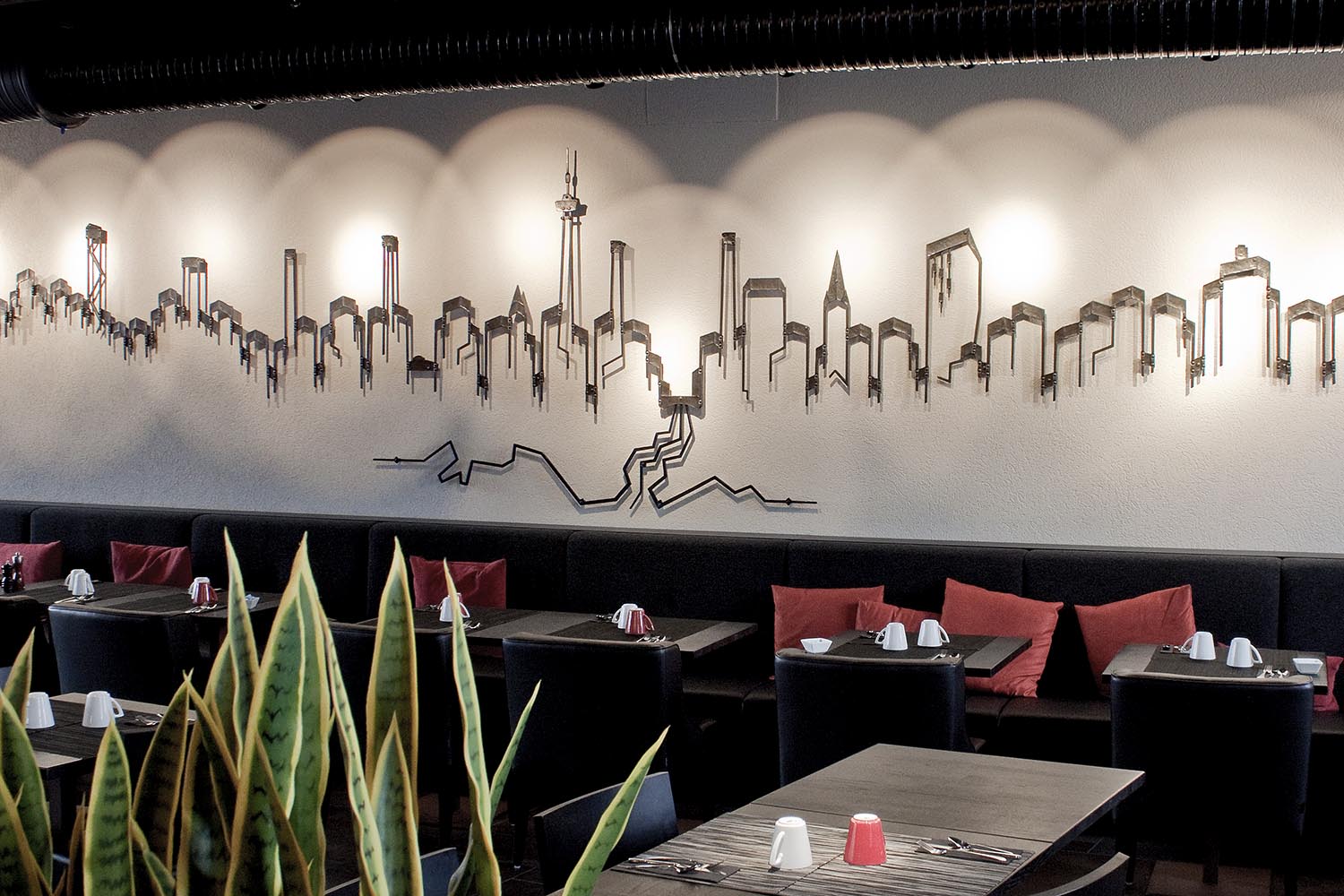 Tampereen tornihotellin Grill it! -ravintolan julkinen taideteos