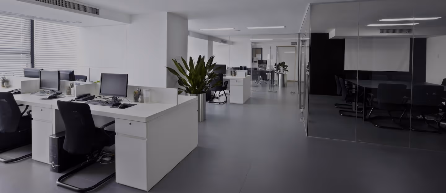Open plan office 