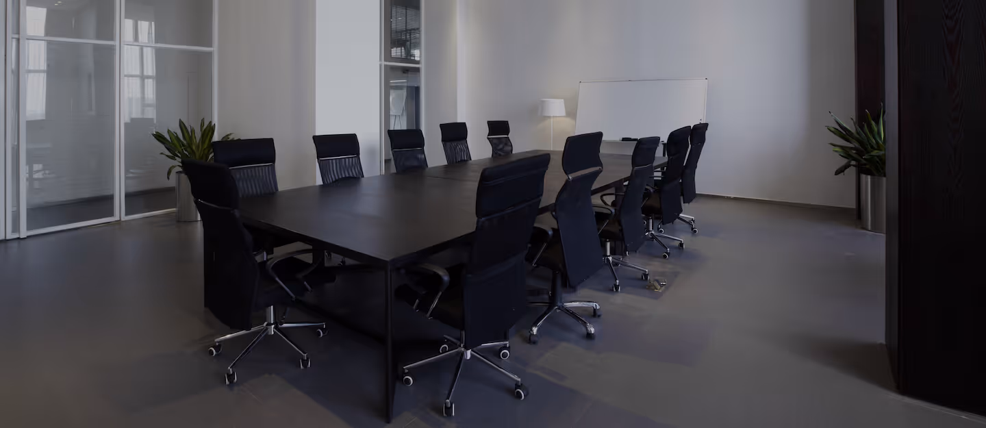 Empty board room