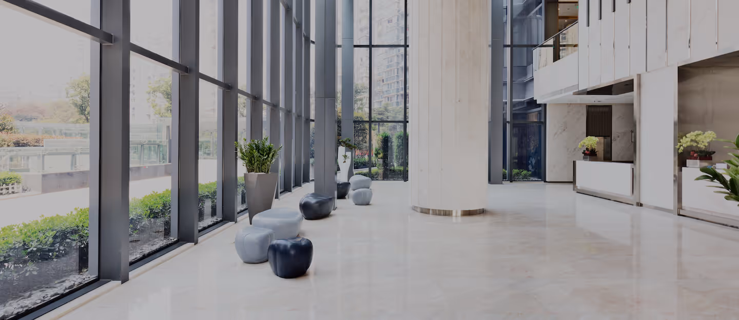 Modern office foyer
