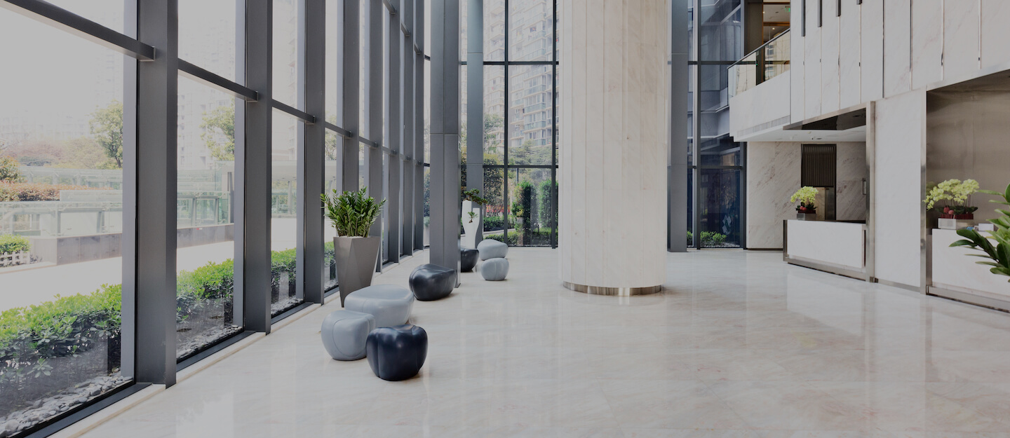 Modern office foyer