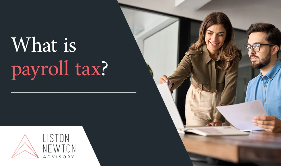 Business owner reviewing payroll and wage data with an adviser in an Australian office.