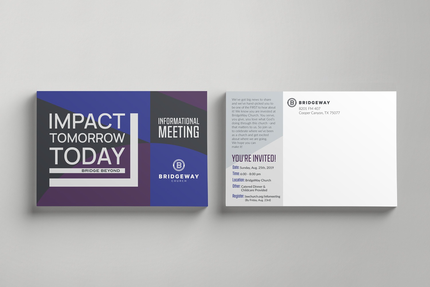 Church Capital Campaign 4 x 6 in. Postcard Direct Mail Ideas and Examples by Abstract Union in Lincoln, NE