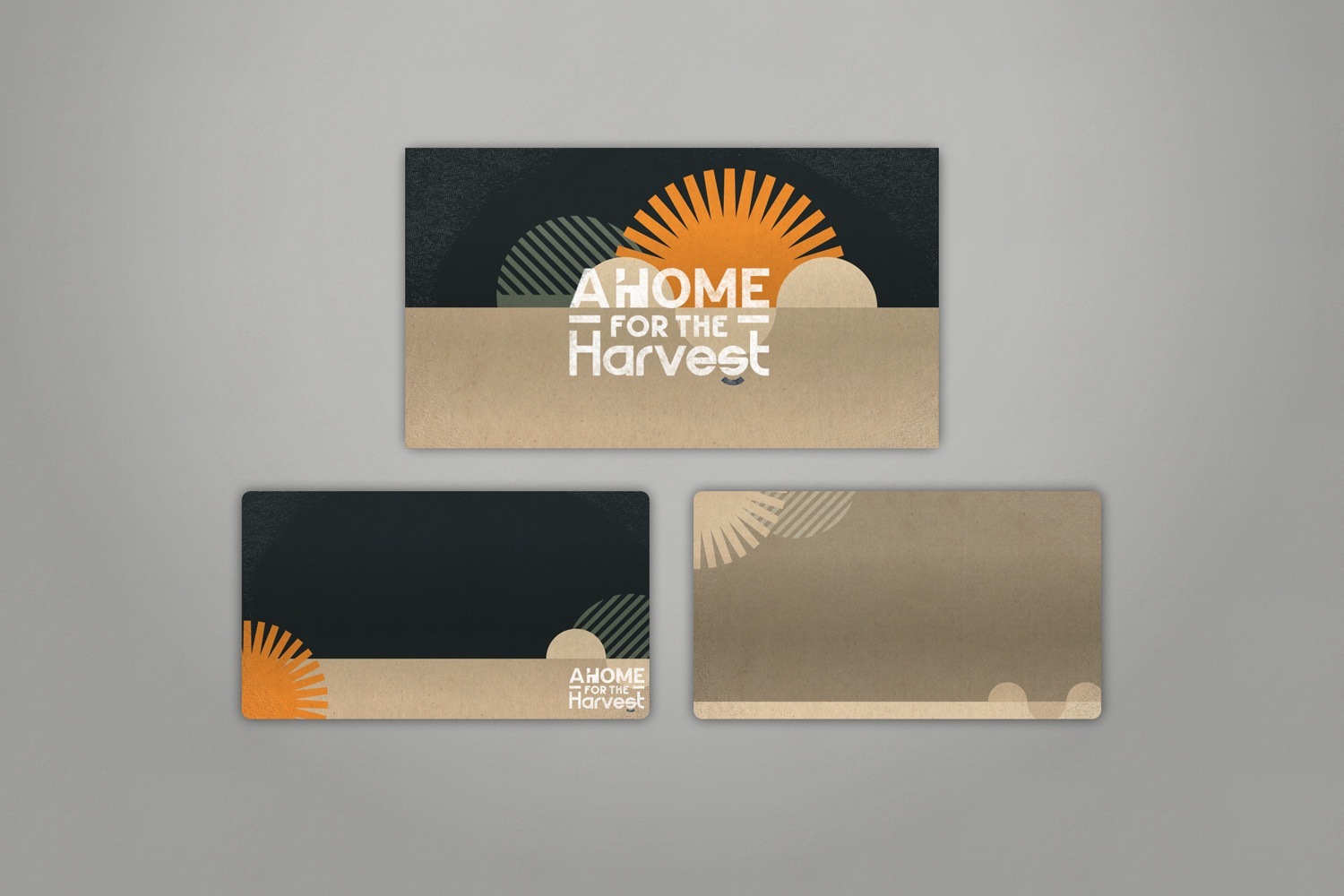 grey orange beige modern minimal architecture inspired church capital campaign sermon series graphics design by Abstract Union
