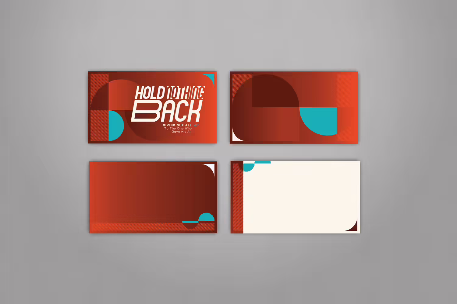 red blue energetic high contrast bold edgy modern church capital campaign slide deck sermon series design by Abstract Union