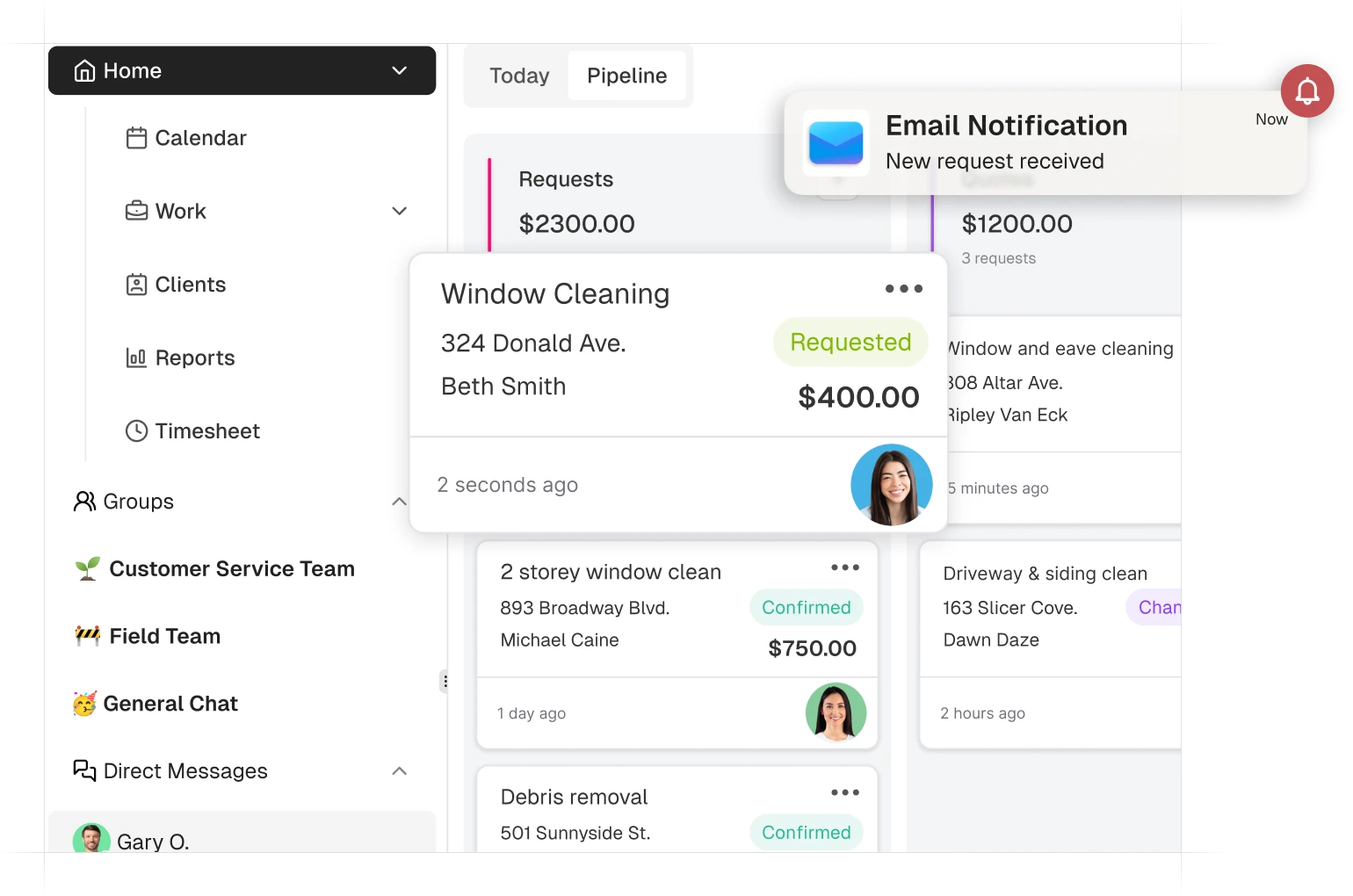 Select scheduling preferences

