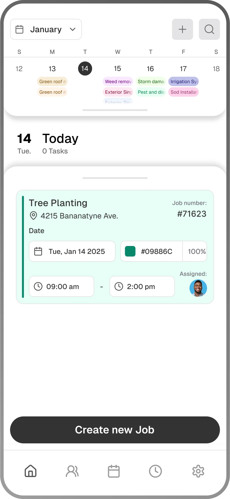 Mobile Calendar