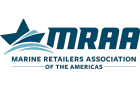 Logo of the Marine Retailers Association of the Americas featuring a stylized wave and star.