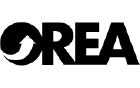 OREA logo with a stylized circular design around the letter O.