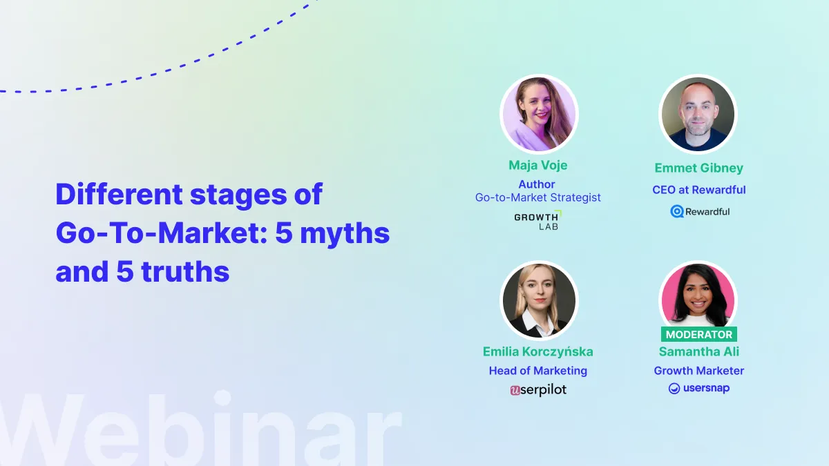 Webinar on go to market strategies, Maja Voje