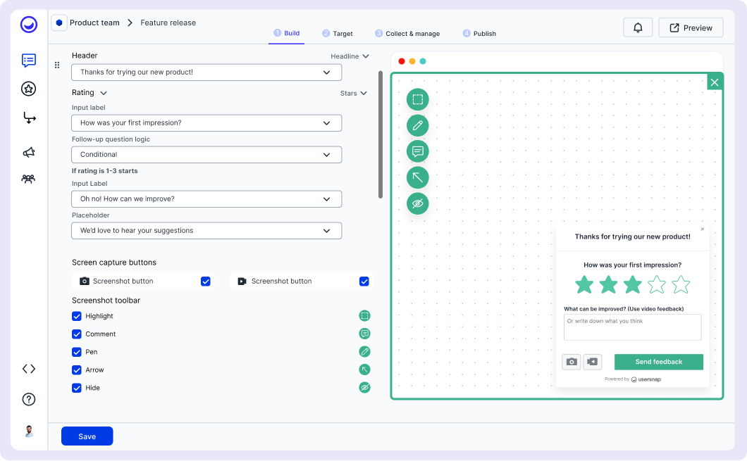 Feedback platform product development lifecycle