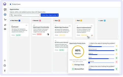 Customer portal to collect community user feedback