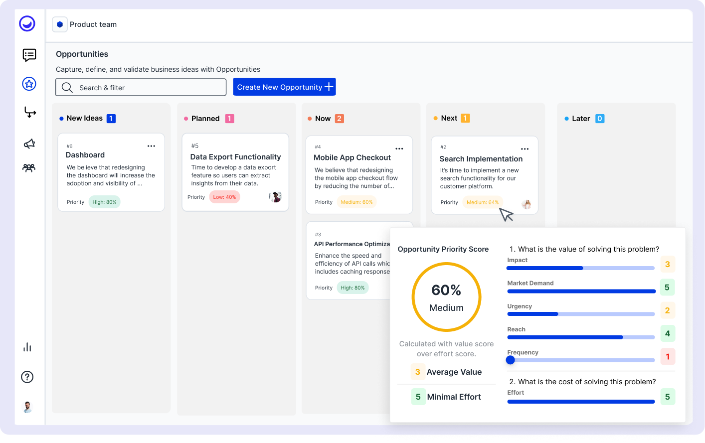 Customer portal to collect community user feedback
