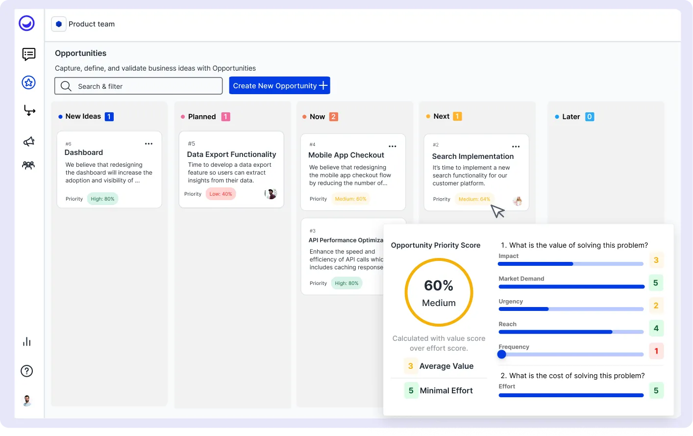 Customer portal to collect community user feedback
