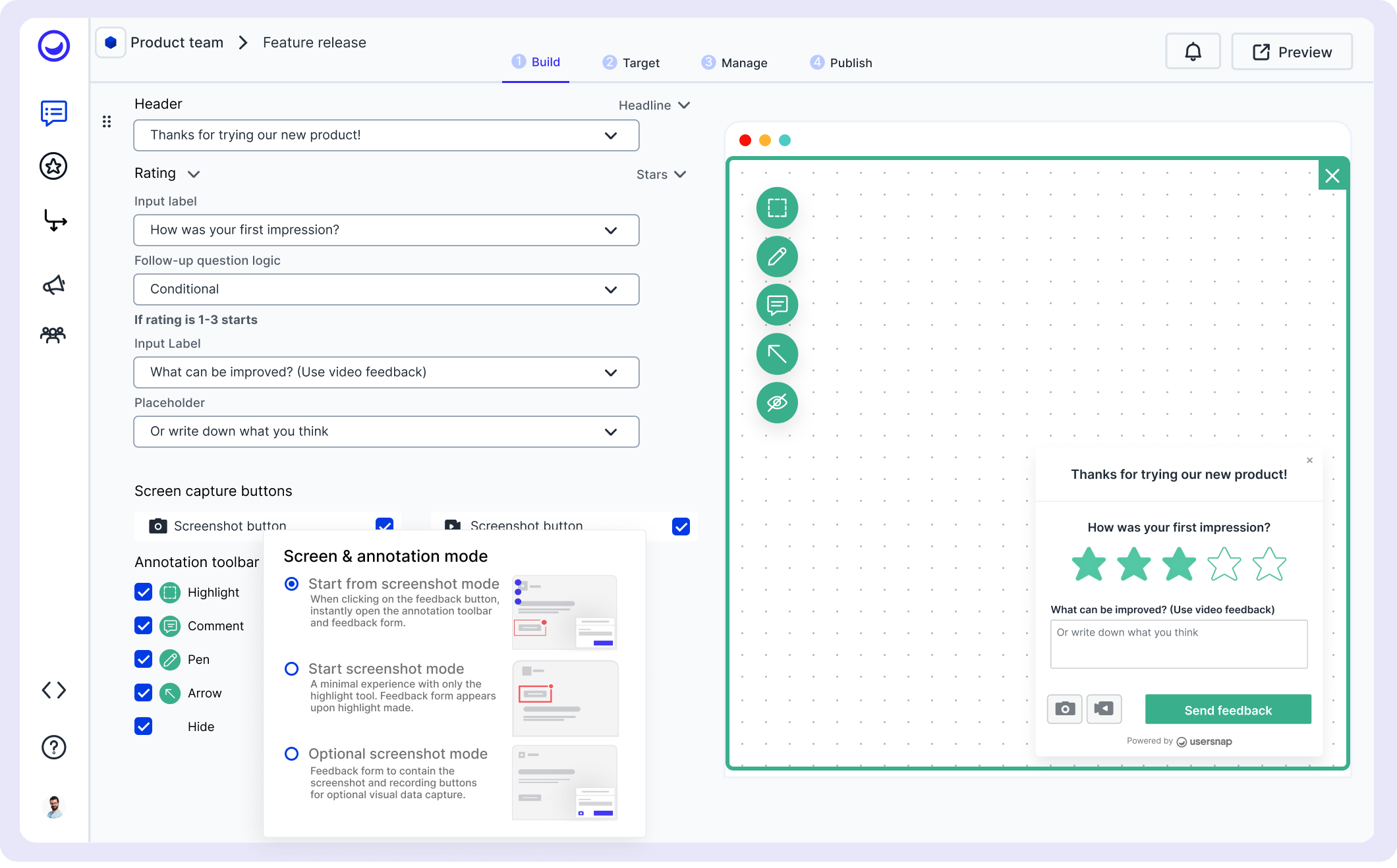Feedback platform product development lifecycle